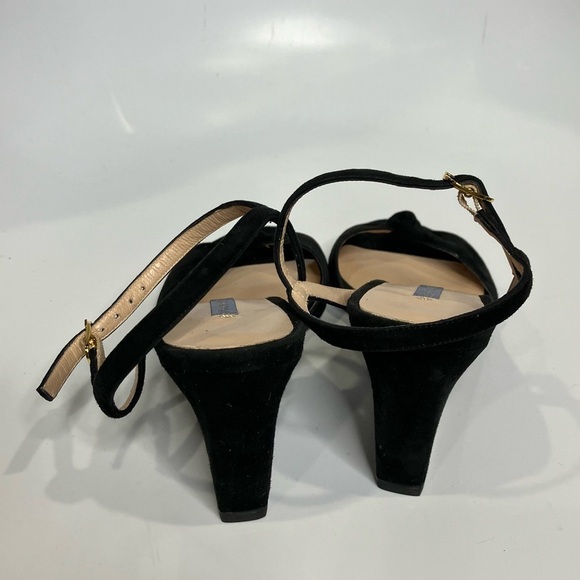 Stuart Weitzman black wedge sandals size 6 - Picture 4 of 8
